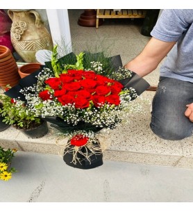 Kırmızı Gül Buketi 30 Adet